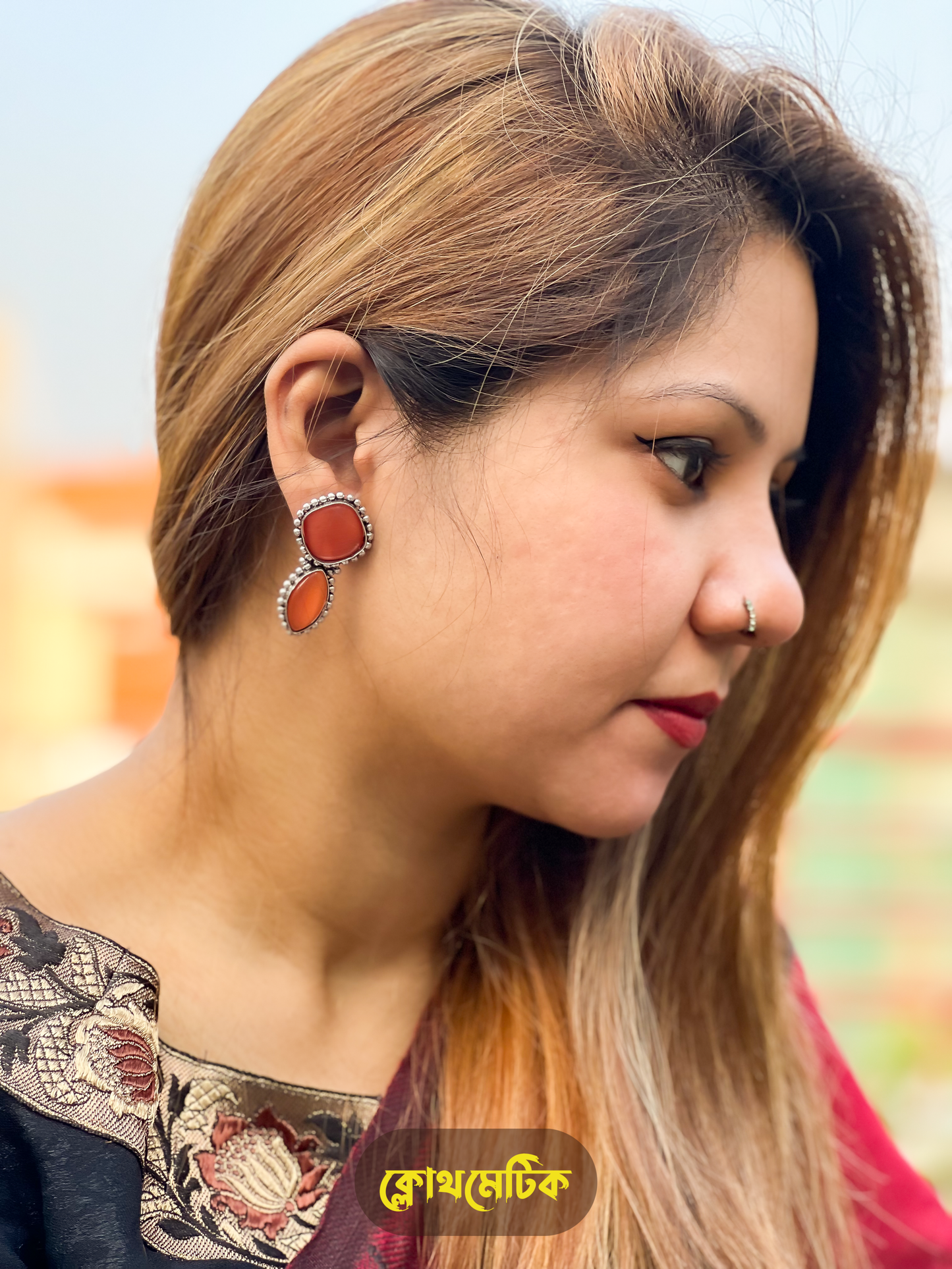 Monalisa Stone Earrings (E21)