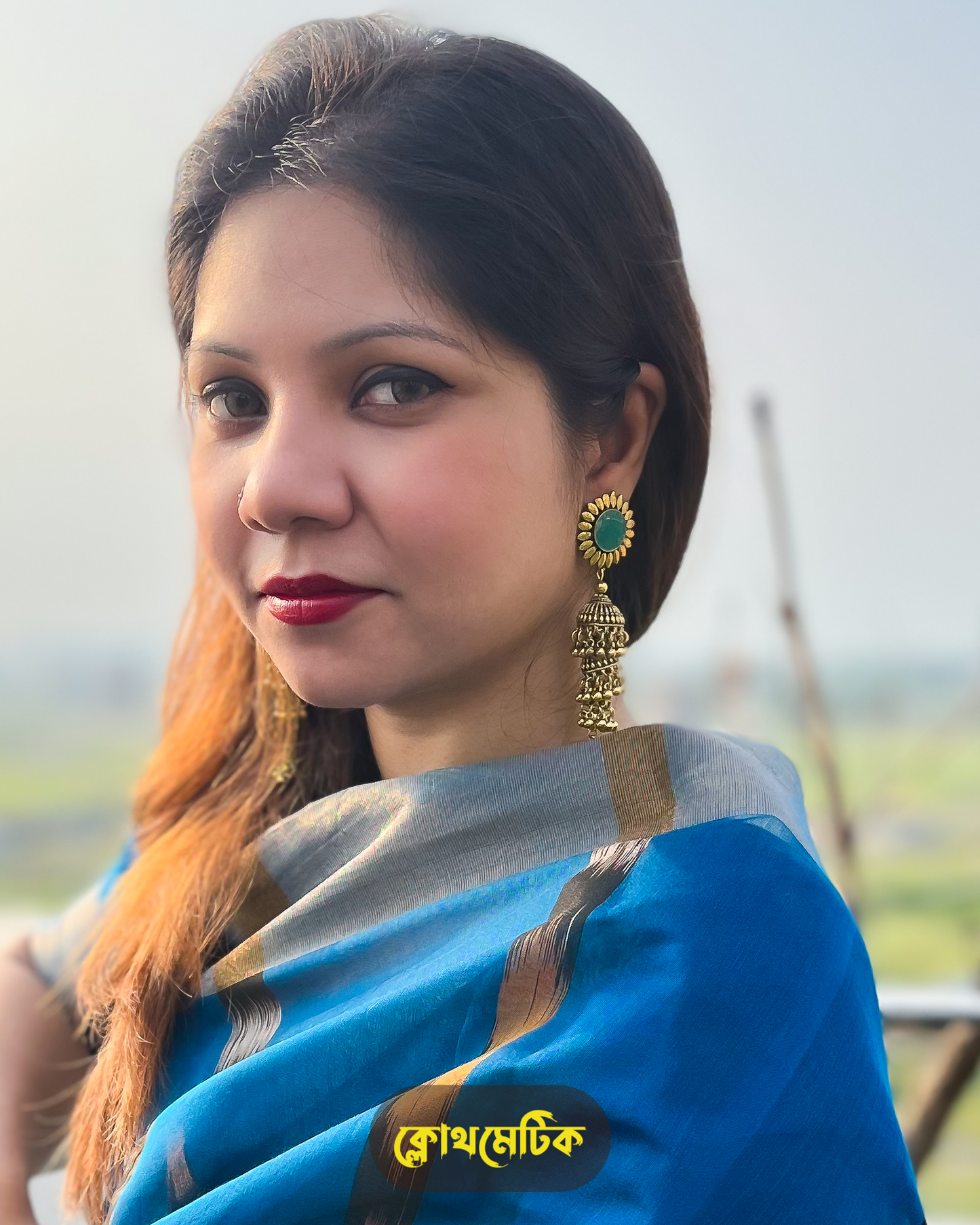 Gold-Plated Jhumka Earrings (E16)