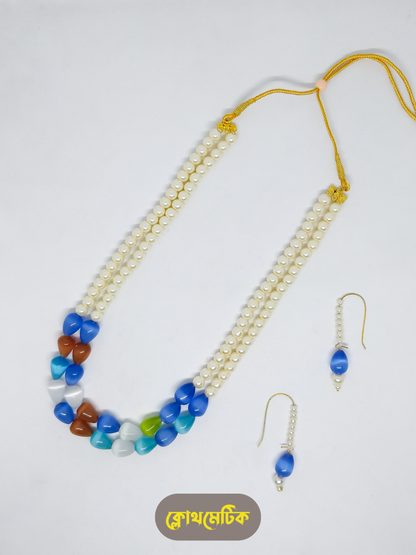 2-Layer Monalisa Stone Necklace Set (NS06)