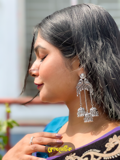 German Silver Jhumka Earrings (E17)